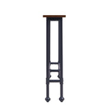 56" Espresso and Black Console Table - Homeroots