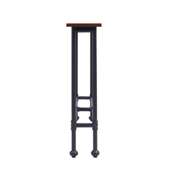 56" Espresso and Black Console Table - Homeroots