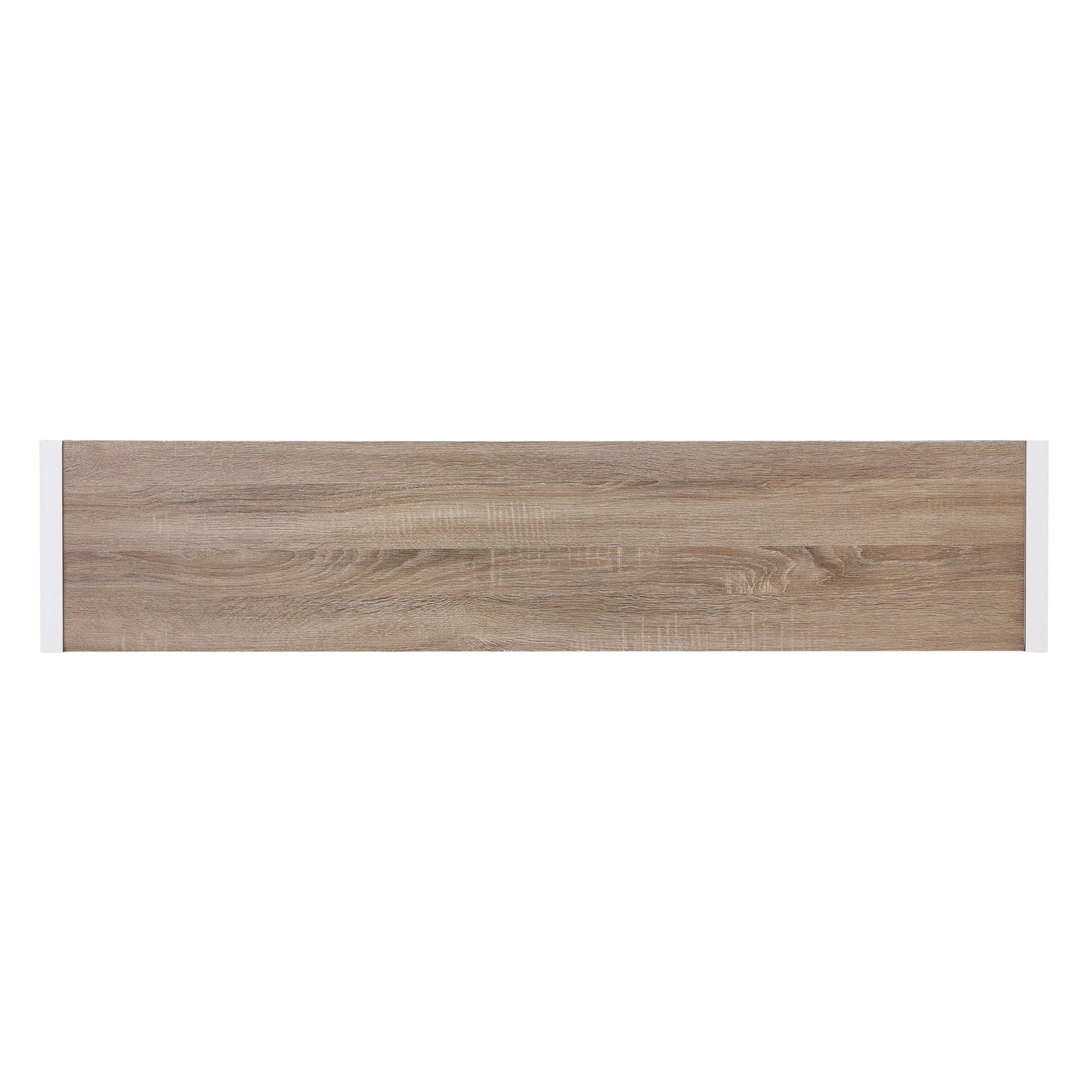 54" Gray Brown and White Sled Console Table - Homeroots - Flyclothing LLC