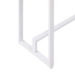 54" Gray Brown and White Sled Console Table - Homeroots