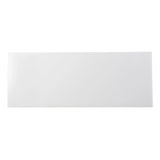 42" White and Black Glass Sled Console Table - Homeroots