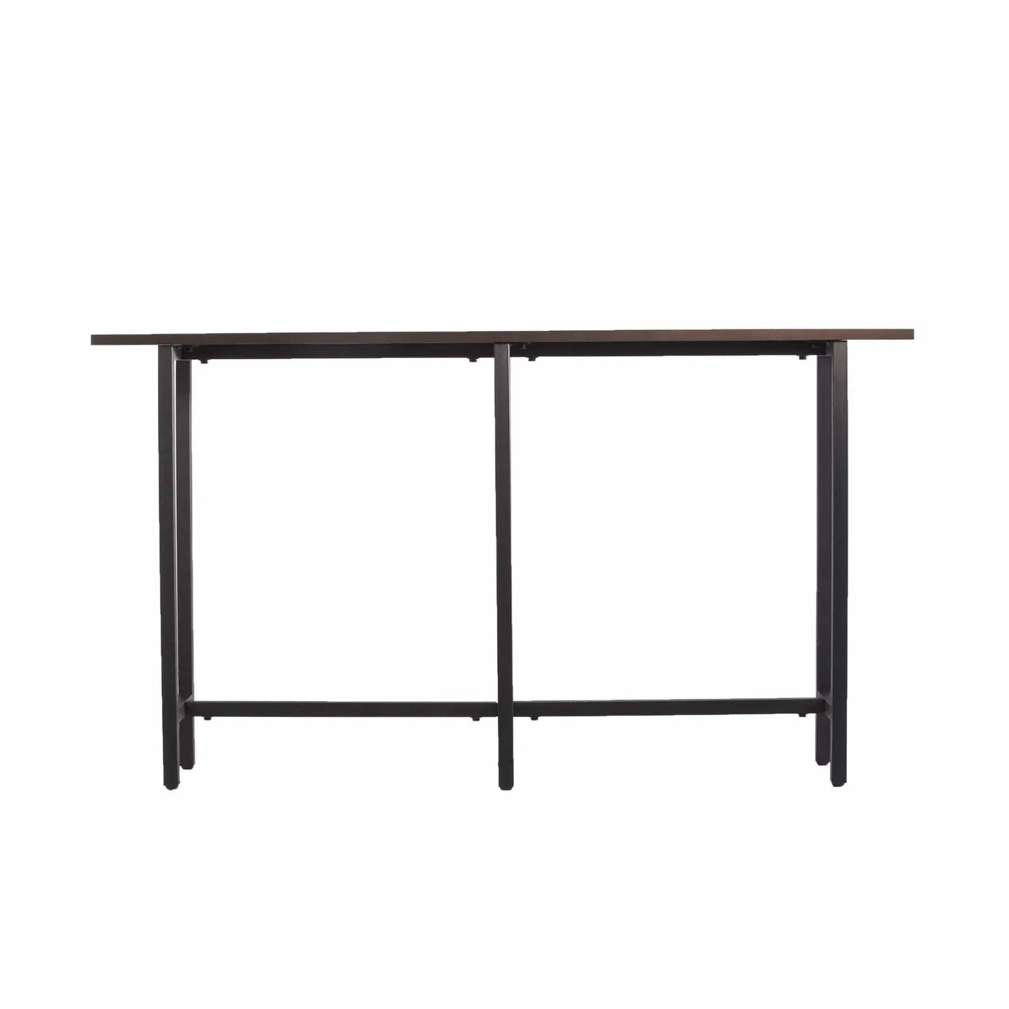 54" Espresso and Black Frame Console Table - Homeroots - Flyclothing LLC