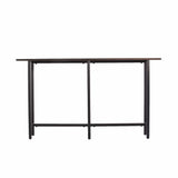 54" Espresso and Black Frame Console Table - Homeroots - Flyclothing LLC