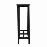 54" Espresso and Black Frame Console Table - Homeroots