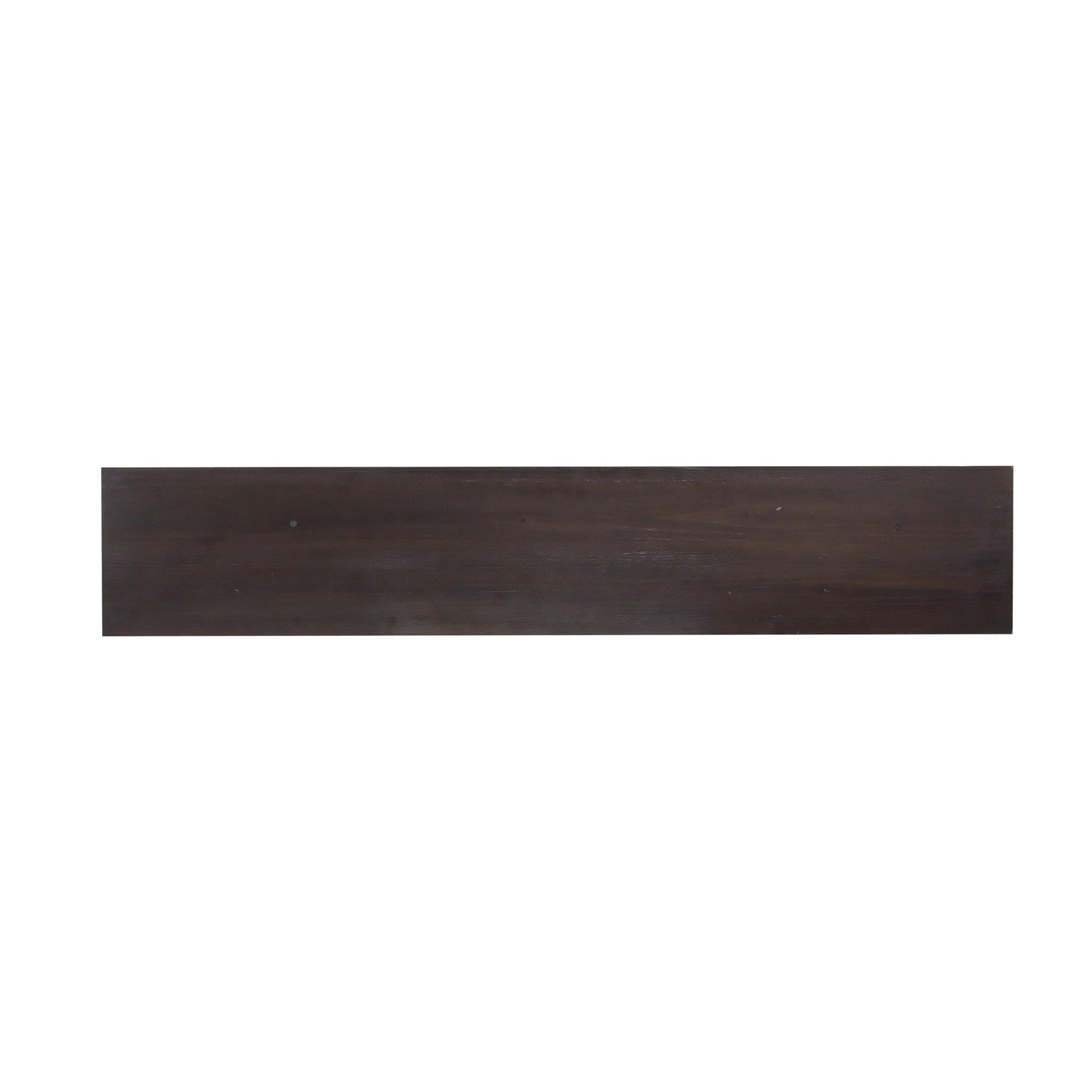 54" Espresso and Black Frame Console Table - Homeroots