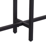 54" Espresso and Black Frame Console Table - Homeroots - Flyclothing LLC