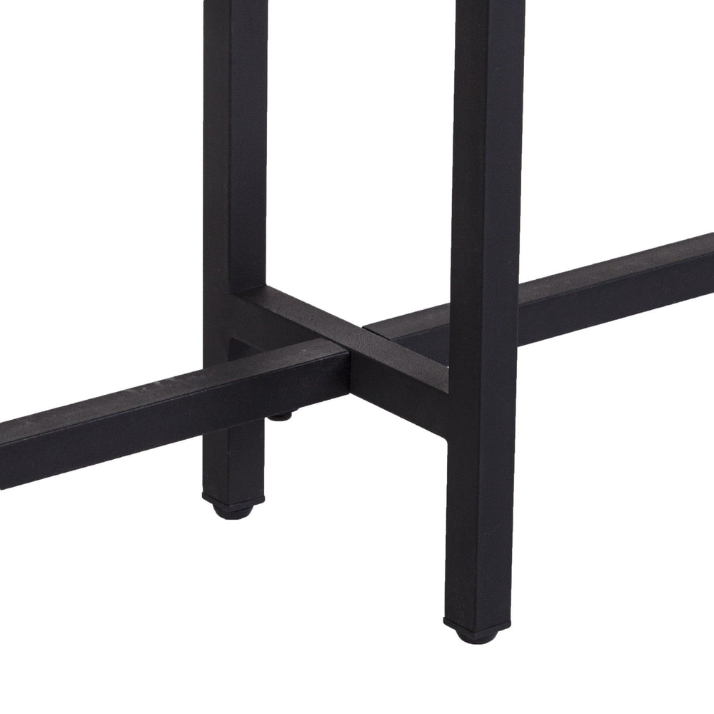 54" Espresso and Black Frame Console Table - Homeroots - Flyclothing LLC