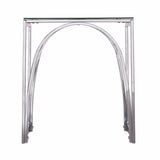 22" Chrome Glass And Iron Square End Table - Homeroots - Flyclothing LLC