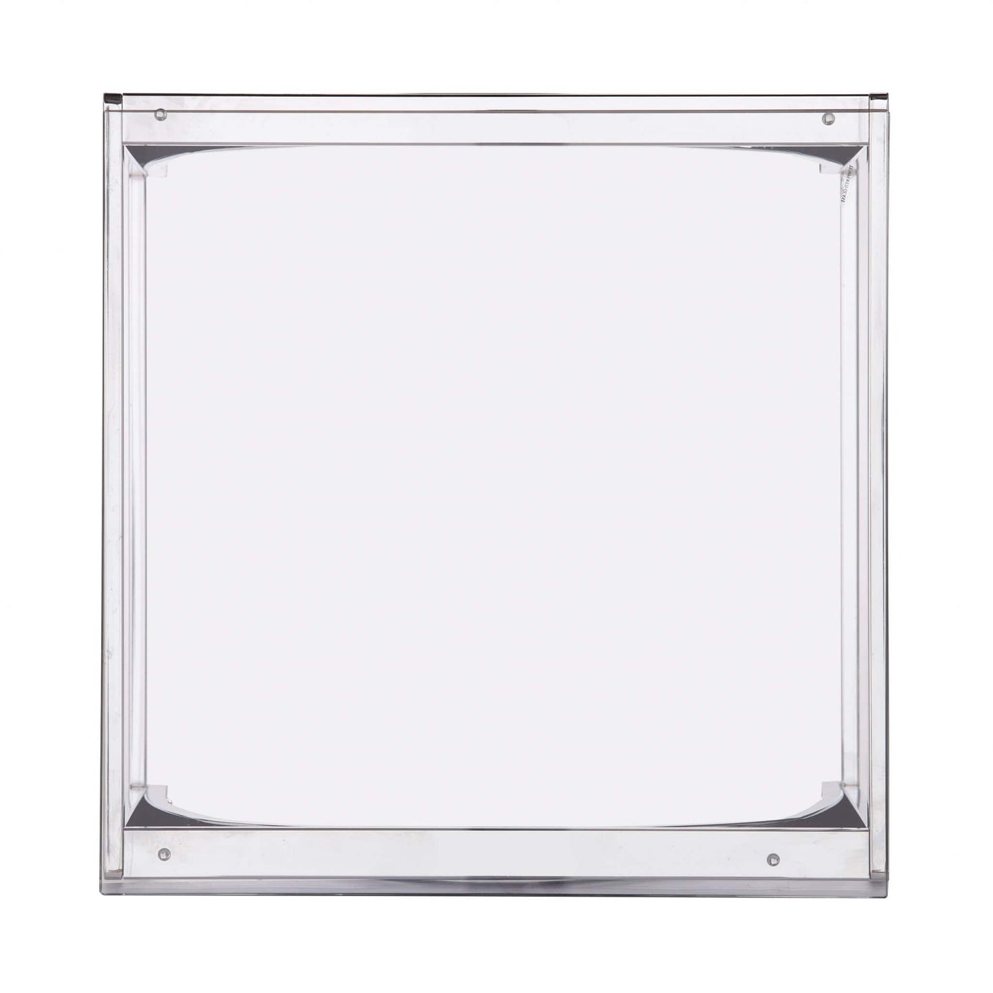 22" Chrome Glass And Iron Square End Table - Homeroots - Flyclothing LLC