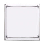 22" Chrome Glass And Iron Square End Table - Homeroots - Flyclothing LLC