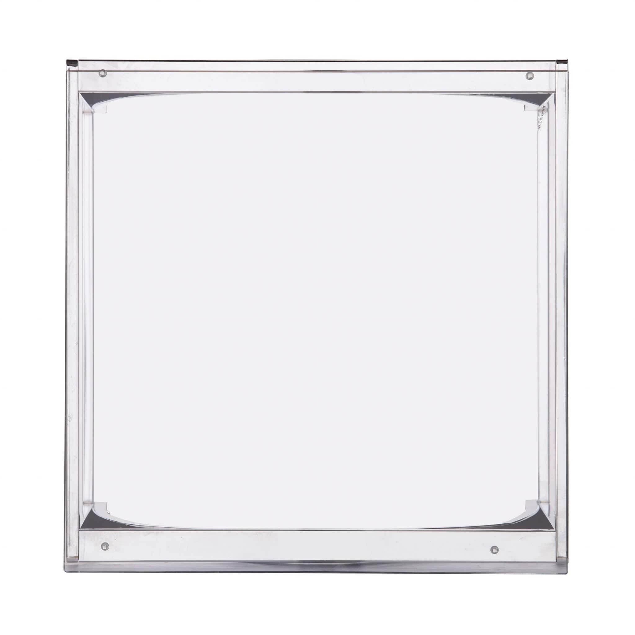 22" Chrome Glass And Iron Square End Table - Homeroots - Flyclothing LLC