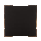24" Black Geometric Metal Square End Table - Homeroots - Flyclothing LLC