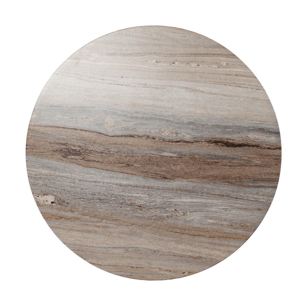 20" Brown Manufactured Wood Round End Table - Homeroots - Flyclothing LLC