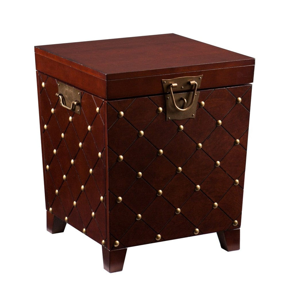 24" Brown Manufactured Wood Square End Table - Homeroots
