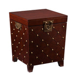 24" Brown Manufactured Wood Square End Table - Homeroots