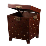24" Brown Manufactured Wood Square End Table - Homeroots