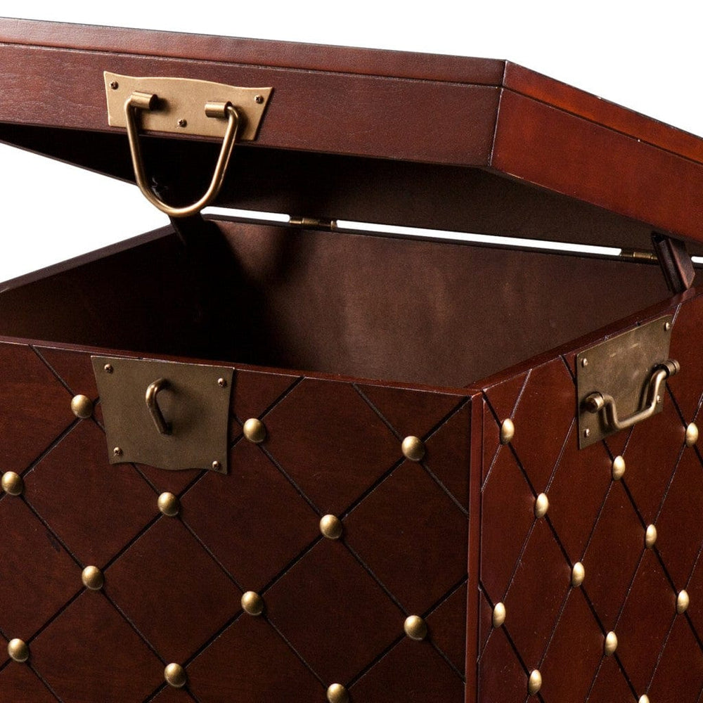 24" Brown Manufactured Wood Square End Table - Homeroots