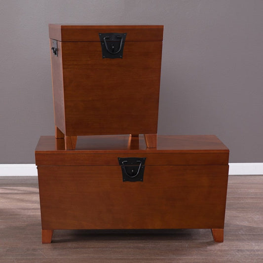 24" Brown Solid Wood Square End Table - Homeroots