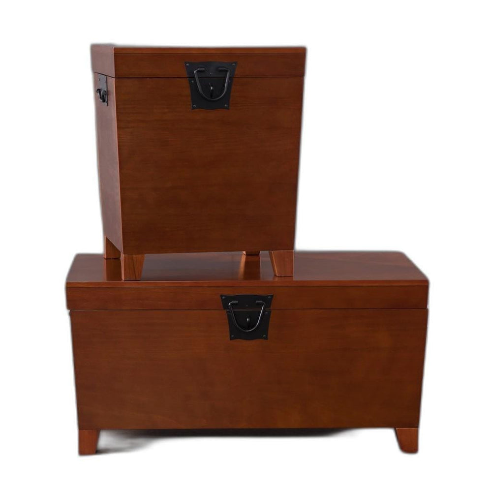 24" Brown Solid Wood Square End Table - Homeroots