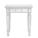 24" Silver Glass Square End Table - Homeroots - Flyclothing LLC