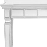 24" Silver Glass Square End Table - Homeroots - Flyclothing LLC