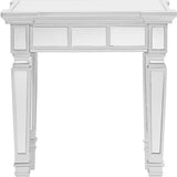 24" Silver Glass Square End Table - Homeroots - Flyclothing LLC