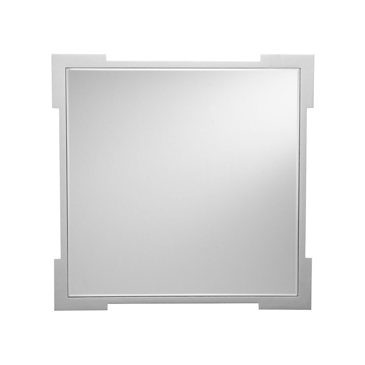 24" Silver Glass Square End Table - Homeroots - Flyclothing LLC
