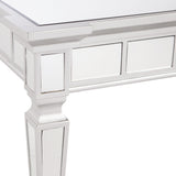24" Silver Glass Square End Table - Homeroots