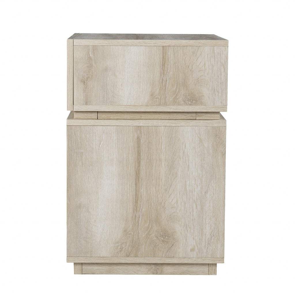 24" Brown Manufactured Wood Rectangular End Table With Drawer With Shelf - Homeroots - Flyclothing LLC