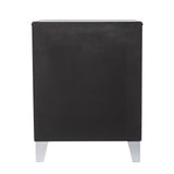 26" Silver End Table With Three Drawers - Homeroots - Flyclothing LLC