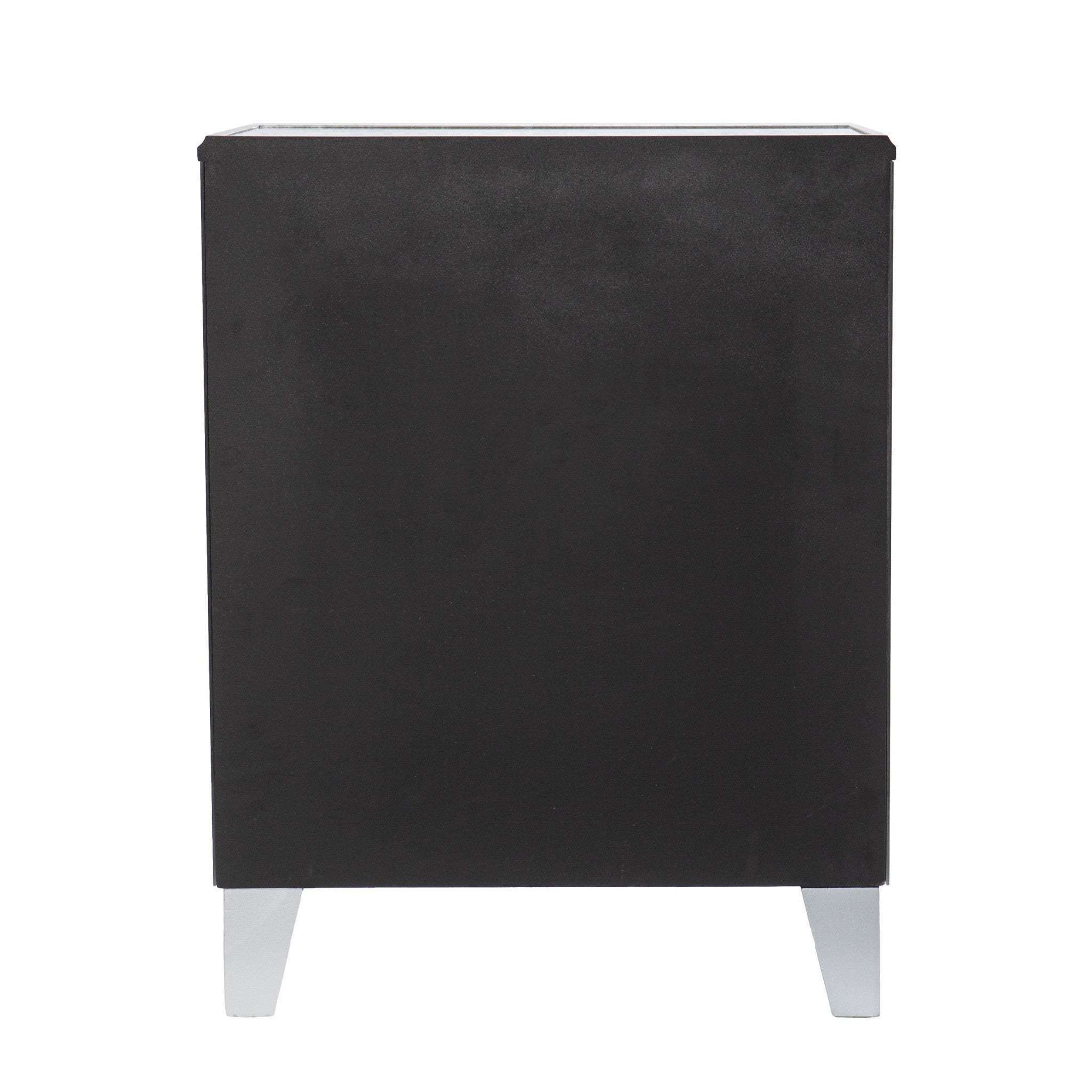 26" Silver End Table With Three Drawers - Homeroots - Flyclothing LLC