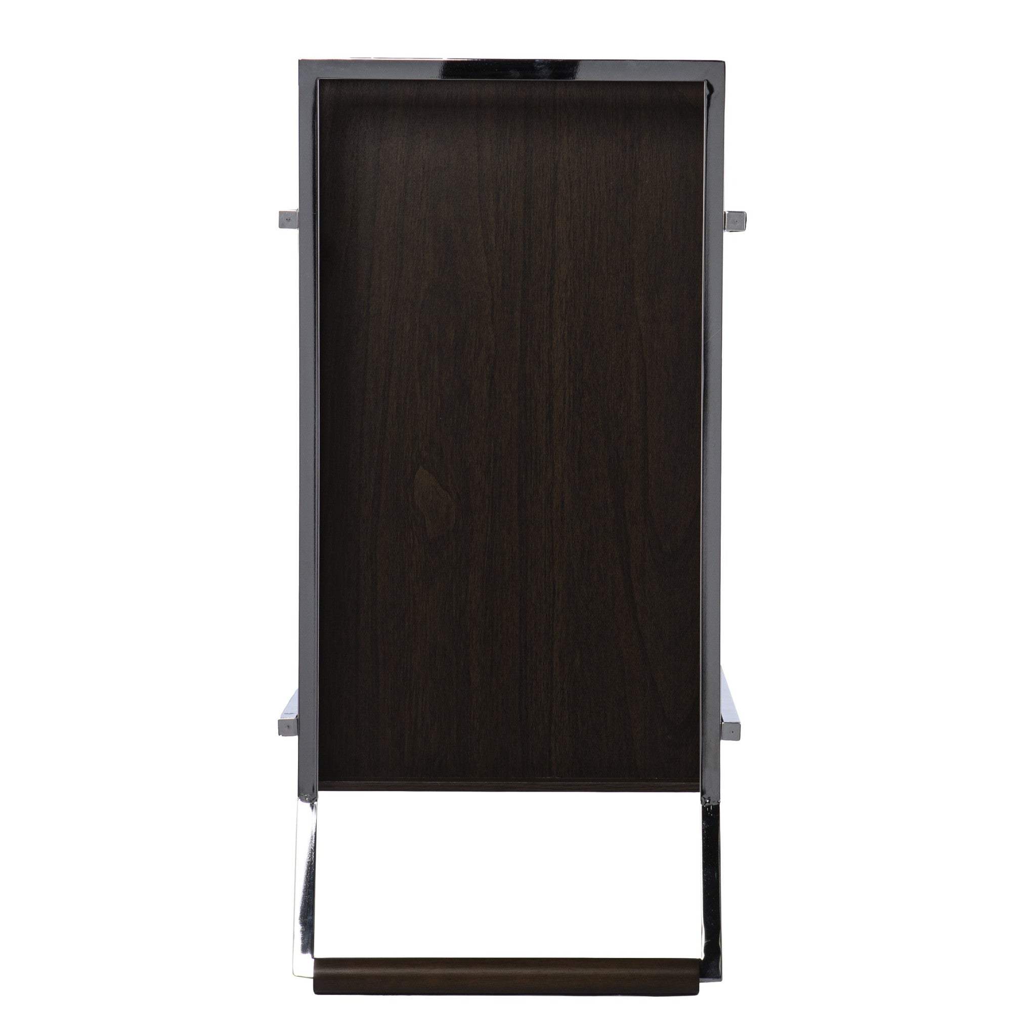 Brown and Silver Iron Rolling Bar Cart - Homeroots - Flyclothing LLC