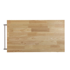 Gray and Natural 35" Rolling Kitchen Island With Storage - Homeroots