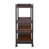 Brown Rolling Bar Cart - Homeroots - Flyclothing LLC