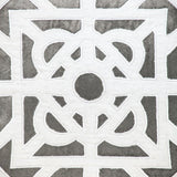 18" Gray and White Velvet Throw Pillow - Homeroots - Flyclothing LLC