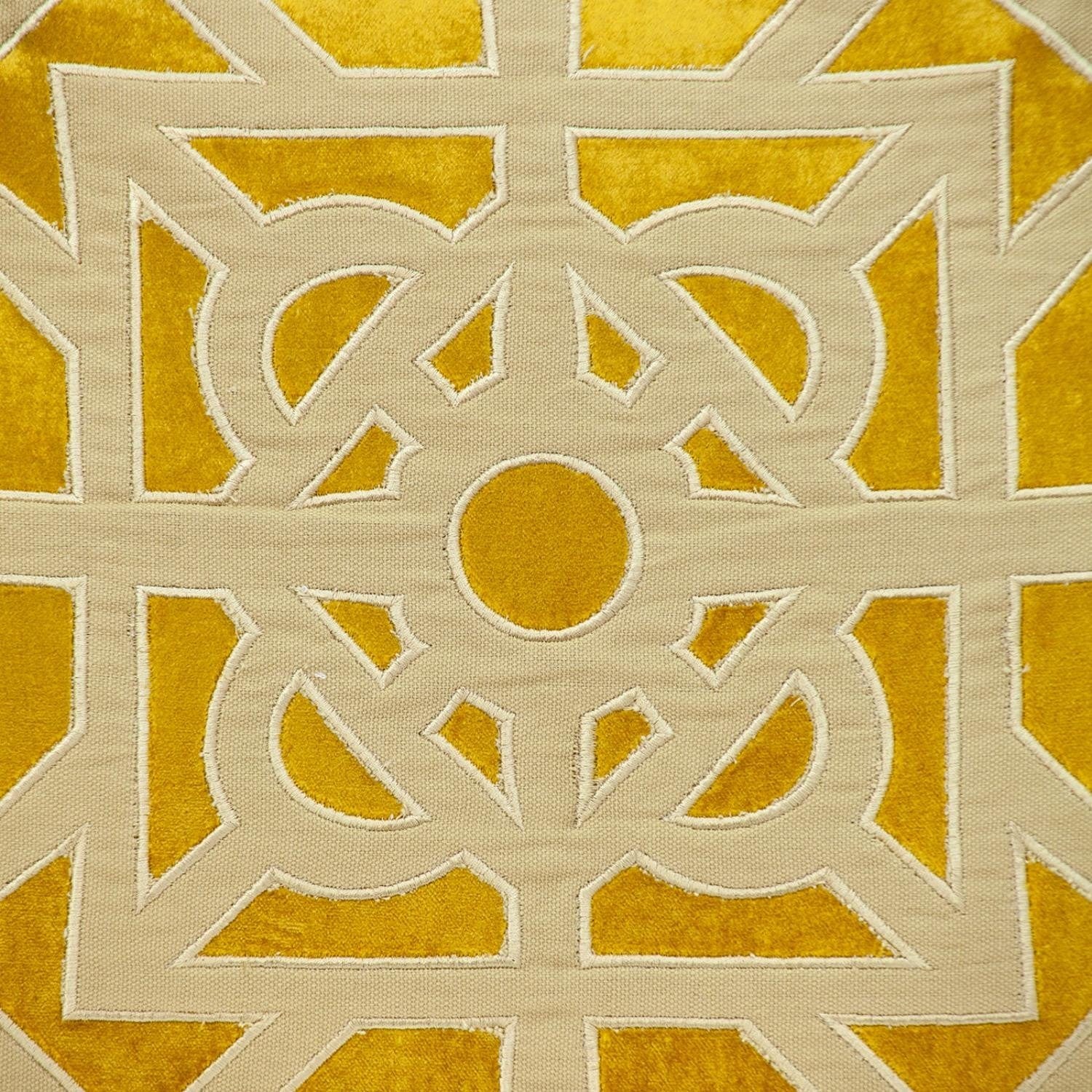 18" Mustard Yellow Velvet Throw Pillow - Homeroots - Flyclothing LLC