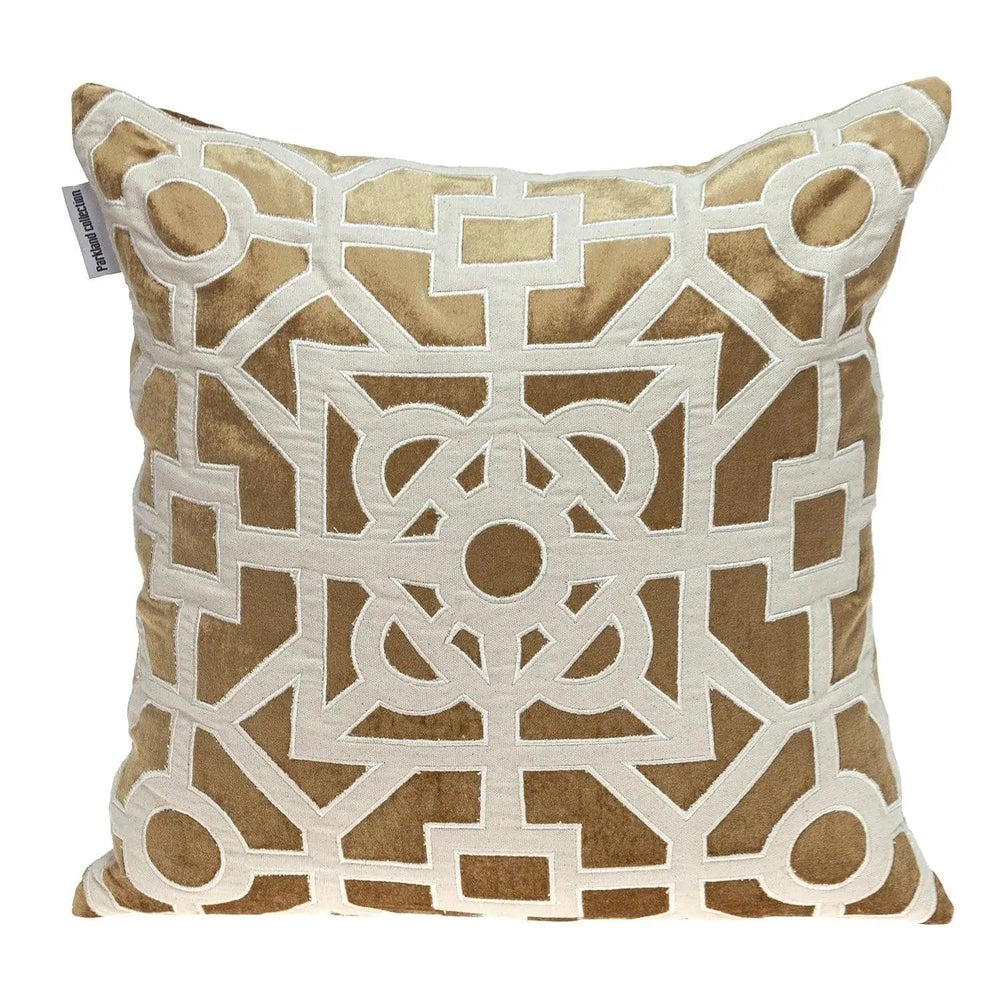 18" Gold Velvet Throw Pillow - Homeroots - Flyclothing LLC