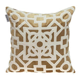18" Gold Velvet Throw Pillow - Homeroots