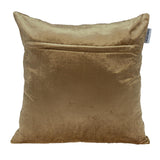 18" Gold Velvet Throw Pillow - Homeroots