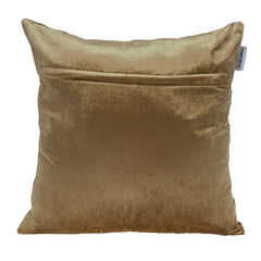 18" Gold Velvet Throw Pillow