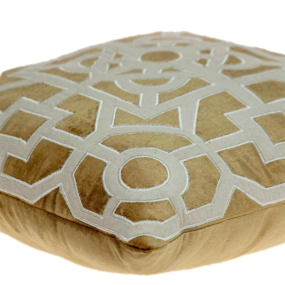 18" Gold Velvet Throw Pillow - Homeroots - Flyclothing LLC