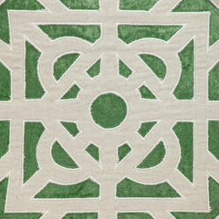 18" Green Velvet Throw Pillow