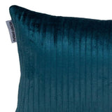 12" X 24" Sea Green Striped Velvet Throw Pillow - Homeroots - Flyclothing LLC