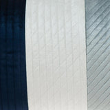 12" X 24" Navy Blue Striped Velvet Throw Pillow - Homeroots - Flyclothing LLC