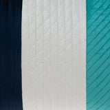 12" X 24" Navy Blue Striped Velvet Throw Pillow - Homeroots - Flyclothing LLC