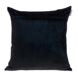 Black Gold and Blue Tufted Velvet Square Pillow - Homeroots