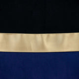 Black Gold and Blue Tufted Velvet Square Pillow - Homeroots - Flyclothing LLC