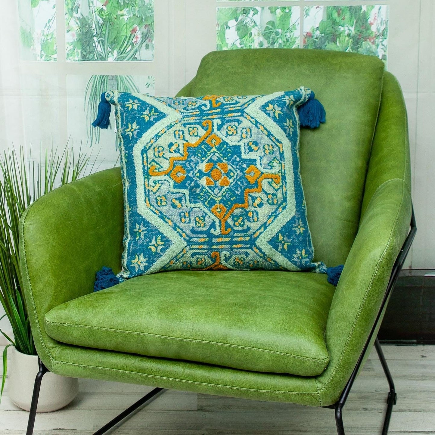 20" MULTICOLOR Cotton Blend Throw Pillow - Homeroots - Flyclothing LLC