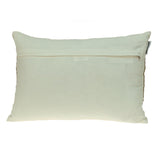 Glam Off White with Golden Sequins Lumbar Throw Pillow - Homeroots