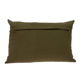 Glam Olive with Gold Sequins Lumbar Throw Pillow - Homeroots - Flyclothing LLC